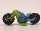 Kinder Surprise SE051 Blue and Green Plastic Miniature Toy Motor Cycle Vehicle