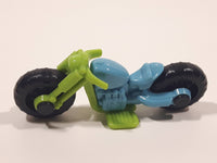 Kinder Surprise SE051 Blue and Green Plastic Miniature Toy Motor Cycle Vehicle