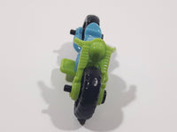 Kinder Surprise SE051 Blue and Green Plastic Miniature Toy Motor Cycle Vehicle