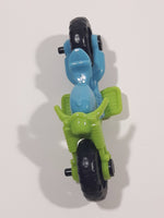 Kinder Surprise SE051 Blue and Green Plastic Miniature Toy Motor Cycle Vehicle