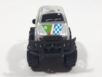 Unknown Brand Silver #5 Pull Back Plastic Toy Car Vehicle