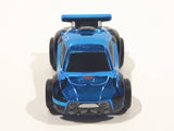 2017 Psyonix Zag Toys Chrome Blue Pull Back Plastic Die Cast Toy Car Vehicle