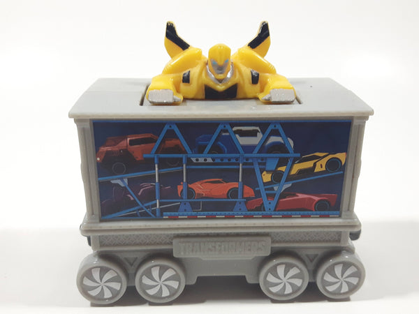 2017 McDonald's Happy Meal Christmas Train #6 Transformers Grey Plastic Toy Train Car