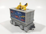 2017 McDonald's Happy Meal Christmas Train #6 Transformers Grey Plastic Toy Train Car