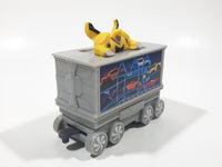 2017 McDonald's Happy Meal Christmas Train #6 Transformers Grey Plastic Toy Train Car