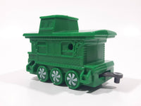 2017 McDonald's Happy Meal Christmas Train #12 Caboose Green Plastic Toy Train Car