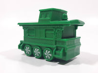 2017 McDonald's Happy Meal Christmas Train #12 Caboose Green Plastic Toy Train Car