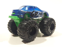 Greenbrier 4x4 Express Wheels Monster Truck GPixel Blue and Green Plastic Die Cast Toy Car Vehicle