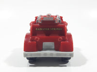 2012 Mattel Fisher Price RS Radiator Springs Ladder Fire Truck Red Plastic Die Cast Toy Car Vehicle