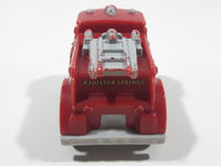 2012 Mattel Fisher Price RS Radiator Springs Ladder Fire Truck Red Plastic Die Cast Toy Car Vehicle