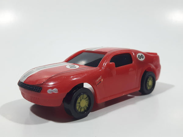 2007 Imperial Toy 00 Red Plastic Die Cast Toy Race Car Vehicle