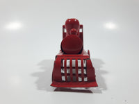 Train Locomotive Red Tin Metal Toy 3 1/2" Long Missing Rear Wheels