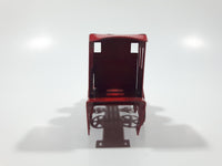 Train Locomotive Red Tin Metal Toy 3 1/2" Long Missing Rear Wheels