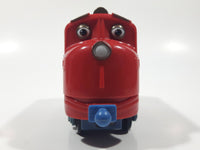 2010 Ludorum Learning Curve Chuggington Train Locomotive Wilson Red Plastic Die Cast Toy Vehicle 5 1/4" Long