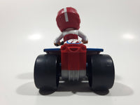 Spin Master Paw Patrol Ryder Character Quad ATV Red, Blue, and White Plastic Die Cast Toy Car Vehicle 3 5/8" Long