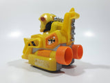 Spin Master Paw Patrol Rubble Character Bulldozer Yellow and Orange Plastic Die Cast Toy Car Vehicle 3 5/8" Long