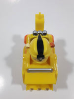 Spin Master Paw Patrol Rubble Character Bulldozer Yellow and Orange Plastic Die Cast Toy Car Vehicle 3 5/8" Long