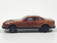 Unknown Brand Grizzly Bear Themed Brown Fur Texture Thin Metal Die Cast Toy Car Vehicle