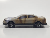 Unknown Brand Bulldog Themed Light Brown and White Thin Metal Die Cast Toy Car Vehicle