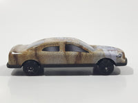 Unknown Brand Bulldog Themed Light Brown and White Thin Metal Die Cast Toy Car Vehicle