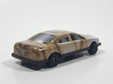 Unknown Brand Bulldog Themed Light Brown and White Thin Metal Die Cast Toy Car Vehicle