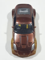 ERTL Joy Ride Universal Studios Fast and Furious Tokyo Drift 2006 Nissan 350Z Gold and Brown Die Cast Toy Car Vehicle Missing Tires 3 1/4" Long