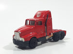 Unknown Brand 10/06 Semi Tractor Truck Red Die Cast Toy Car Vehicle