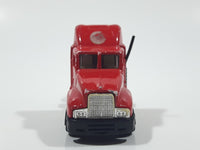 Unknown Brand 10/06 Semi Tractor Truck Red Die Cast Toy Car Vehicle