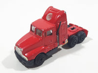 Unknown Brand 10/06 Semi Tractor Truck Red Die Cast Toy Car Vehicle