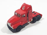 Unknown Brand 10/06 Semi Tractor Truck Red Die Cast Toy Car Vehicle