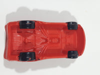 Disney Pixar Cars Lightning McQueen Red PVC Hard Rubber Toy Sports Car Vehicle