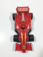 Unknown Brand No. 288A Formula 1 Grand Prix #55 Red Plastic Die Cast Toy Sports Car Vehicle
