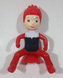 Red Plastic Bike or ATV Style Rider 5 1/4" Tall Toy Figure