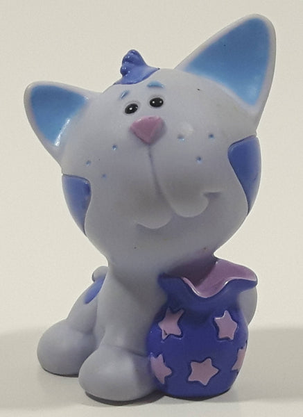 2000 Mattel Viacom International Blue's Clues Periwinkle Cat Light Purple 2 1/2" Tall Plastic Toy Figure