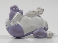 Rare Very Hard To Find 1991 Hasbro Inc Kitty Surprise Funtime Babies Light Purple and White Cat 3 1/2" Long Plastic Toy Figure with Magnetic Paw