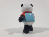 Ganz Webkinz Panda with Blue Bowling Ball 2" Tall PVC Toy Figure