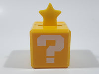 2019 McDonald's Nintendo Super Mario Yellow Question Mark Block with Star Plastic Toy Figure