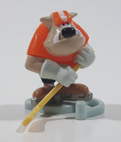 2008 Kinder Surprise Animals Bulldog Hockey Player MPG NV014 1 1/2" Tall Plastic Toy Figure