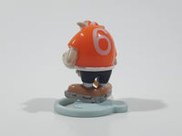 2008 Kinder Surprise Animals Bulldog Hockey Player MPG NV014 1 1/2" Tall Plastic Toy Figure