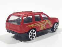 Motor Max No. 6072 Jeep Grand Cherokee Red 1/64 Scale Die Cast Toy Car Vehicle