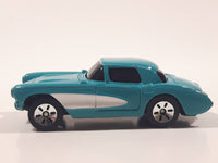 Maisto 1957 Chevrolet Corvette Teal With White Stripe Die Cast Toy Car Vehicle