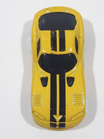 2009 Maisto 1998 Dodge Viper GT2 Yellow With Black Stripes Die Cast Toy Car Vehicle Missing Spoiler