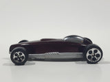 1999 McDonald's Hot Wheels Street Raptor Maroon Dark Red Die Cast Toy Car Vehicle
