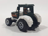 2010 Matchbox Farm Rigs Tractor Forest Green and White Die Cast Toy Car Farm Machinery Vehicle