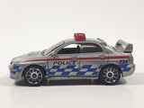 2008 Matchbox City Action Subaru Impreza WRX Police 2007 Silver Die Cast Toy Car Vehicle