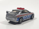 2008 Matchbox City Action Subaru Impreza WRX Police 2007 Silver Die Cast Toy Car Vehicle