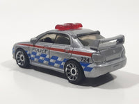 2008 Matchbox City Action Subaru Impreza WRX Police 2007 Silver Die Cast Toy Car Vehicle