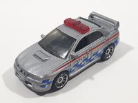 2008 Matchbox City Action Subaru Impreza WRX Police 2007 Silver Die Cast Toy Car Vehicle