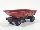 2017 Matchbox Work Horses Farm Trailer Red Die Cast Toy Car Vehicle Missing the side boards