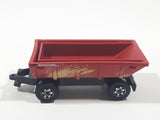 2017 Matchbox Work Horses Farm Trailer Red Die Cast Toy Car Vehicle Missing the side boards